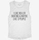 Funny Roller Skating white Womens Muscle Tank