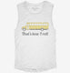 Funny School Bus Driver white Womens Muscle Tank