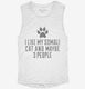 Funny Somali Cat Breed white Womens Muscle Tank