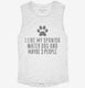 Funny Spanish Water Dog white Womens Muscle Tank
