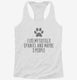 Funny Sussex Spaniel white Womens Racerback Tank