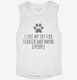Funny Toy Fox Terrier white Womens Muscle Tank