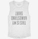 Gymnastics This Is My Handstand white Womens Muscle Tank