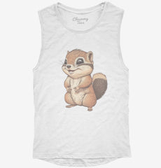 Happy Chipmonk Womens Muscle Tank