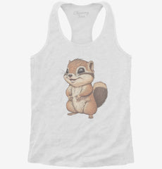 Happy Chipmonk Womens Racerback Tank