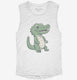 Happy Crocodile  Womens Muscle Tank