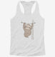 Happy Sloth  Womens Racerback Tank