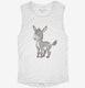 Happy Smiling Donkey  Womens Muscle Tank