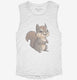 Happy Squirrel  Womens Muscle Tank