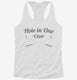 Hole In One Club Funny Golf white Womens Racerback Tank