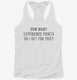 How Many Experience Points Do I Get For This white Womens Racerback Tank