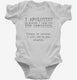 I Apologize To Anyone I Have Not Yet Offended  Infant Bodysuit