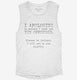 I Apologize To Anyone I Have Not Yet Offended  Womens Muscle Tank