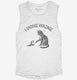 I Choose Violence Funny Cat  Womens Muscle Tank