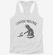 I Choose Violence Funny Cat  Womens Racerback Tank