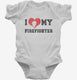 I Love My Firefighter  Infant Bodysuit