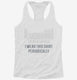 I Wear This Periodically Funny Nerd Scientist white Womens Racerback Tank