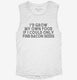 I'd Grow My Own Food If I Could Find Bacon Seeds white Womens Muscle Tank