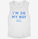 I'm On My Way Turtle  Womens Muscle Tank