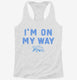 I'm On My Way Turtle  Womens Racerback Tank