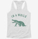 In A While Crocodile  Womens Racerback Tank