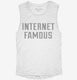 Internet Famous white Womens Muscle Tank