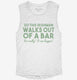 Irishman Walks Out Of A Bar Funny Joke white Womens Muscle Tank