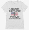 Jesus Is My Savior Trump Is My President American Flag Womens