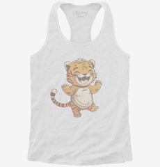 Jungle Animal Tiger Womens Racerback Tank