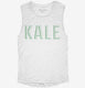 Kale white Womens Muscle Tank