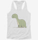 Kawaii Brontosaurus  Womens Racerback Tank