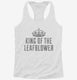 King of The Leafblower white Womens Racerback Tank