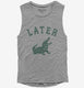 Later Alligator grey Womens Muscle Tank