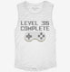 Level 36 Complete Funny Video Game Gamer 36th Birthday white Womens Muscle Tank