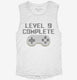 Level 9 Complete Funny Video Game Gamer 9th Birthday white Womens Muscle Tank