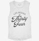 Life Begins At 34 white Womens Muscle Tank