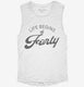Life Begins At 40 white Womens Muscle Tank