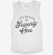 Life Begins At 71 white Womens Muscle Tank