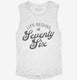 Life Begins At 76 white Womens Muscle Tank
