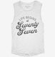 Life Begins At 77 white Womens Muscle Tank