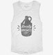 Locally Brewed Beer Brewed Baby white Womens Muscle Tank