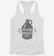 Locally Brewed Beer Brewed Baby white Womens Racerback Tank
