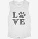 Love Paw Dog  Womens Muscle Tank