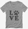 Love Paw Dog Womens Vneck