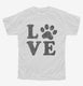 Love Paw Dog  Youth Tee