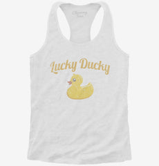 Lucky Ducky Womens Racerback Tank