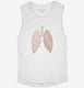 Lungs white Womens Muscle Tank