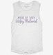 Made Of 100 Percent Wifey Material white Womens Muscle Tank