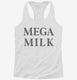 Mega Milk white Womens Racerback Tank