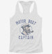 Motor Boat Captain  Womens Racerback Tank